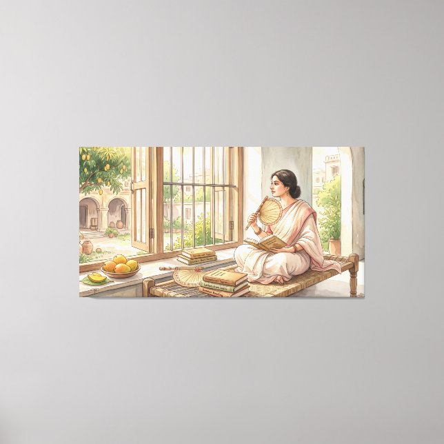 Indian lifestyle aesthetic canvas print (Front)