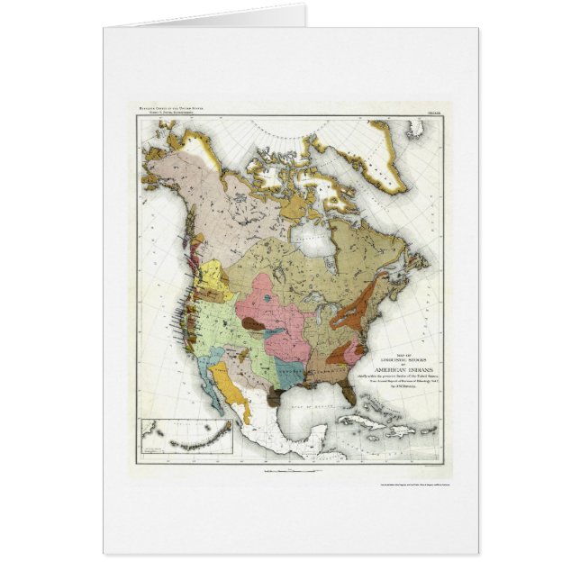 Indian Linguistics Map 1890 (Front)