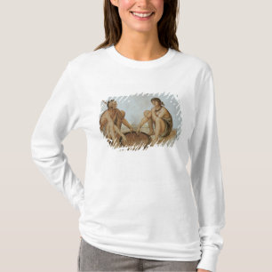 Indian Man and Woman Eating T-Shirt