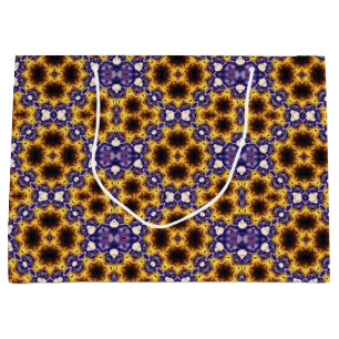 Indian Mandala Geometric Art Deco Seamless Pattern Large Gift Bag