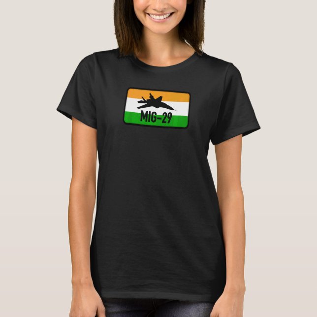 Indian Mig 29 Patch T-Shirt (Front)