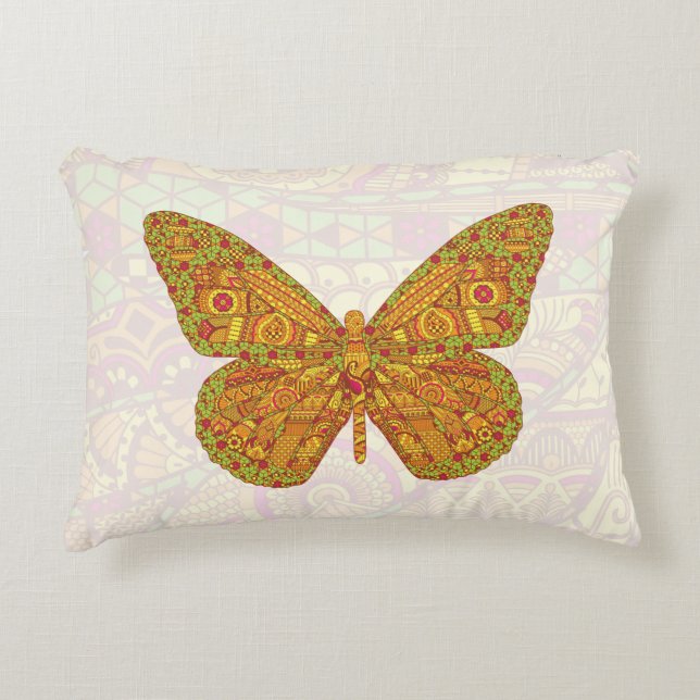Indian Monarch Accent Pillow (Front)
