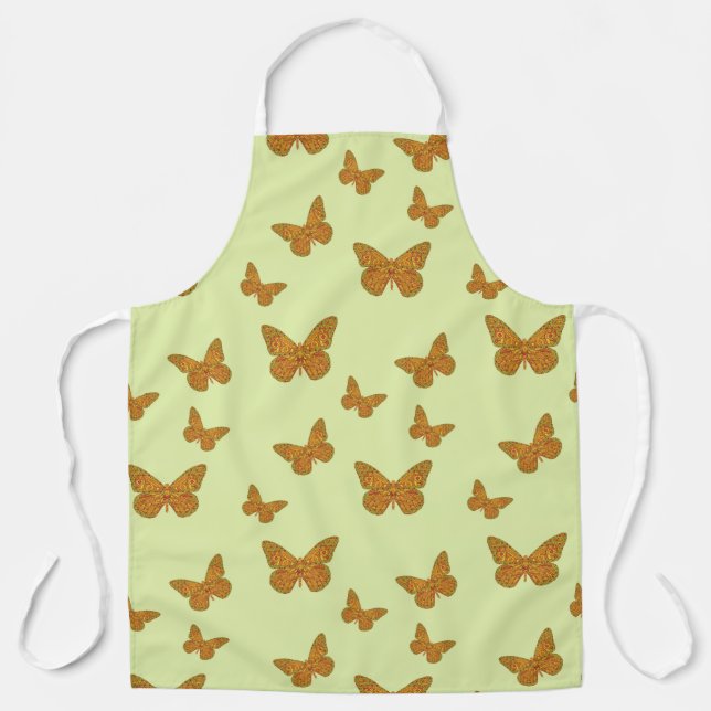 Indian Monarch All-Over Print Apron (Front)