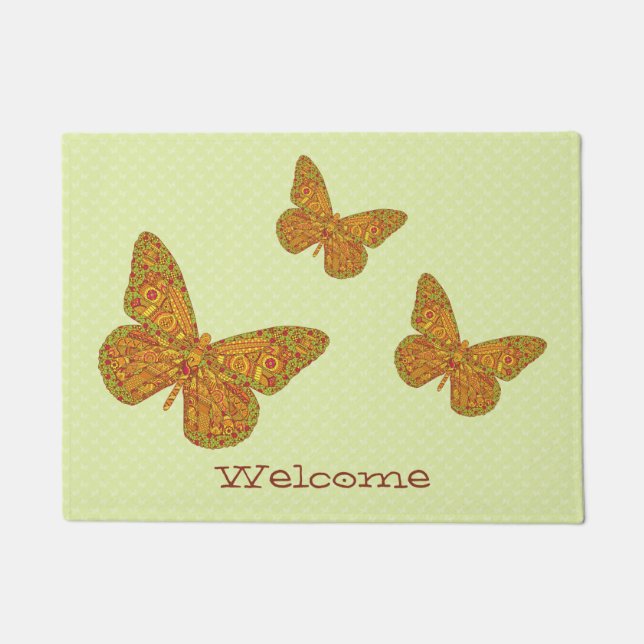 Indian Monarch Doormat (Front)