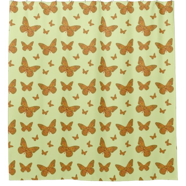 Indian Monarch Shower Curtain (Front)