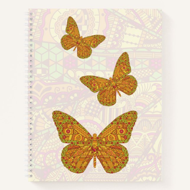Indian Monarch Spiral Notebook (Front)