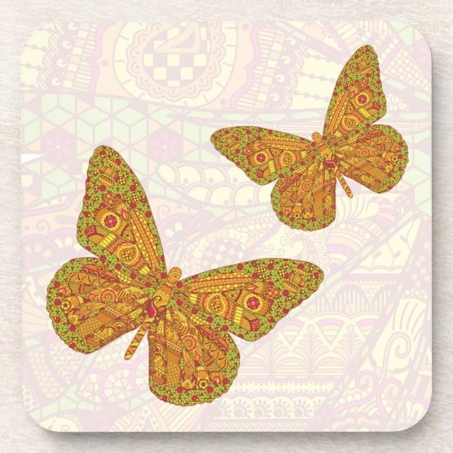 Indian Monarch Square Coaster (Front)