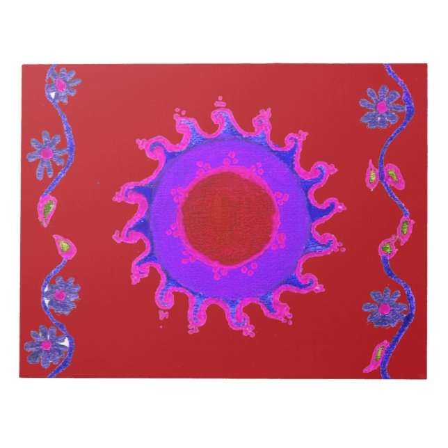 Indian Motif Mendi Art Notepad (Front)