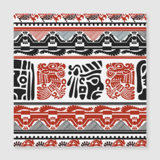 Indian motifs, black red, seamless pattern.