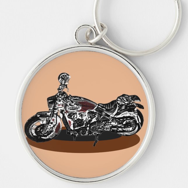 Indian Motor Bike  Key Ring (Front)