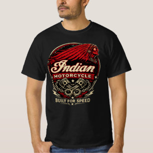 Indian Motorcycle Logo Men's Biker T-Shirt