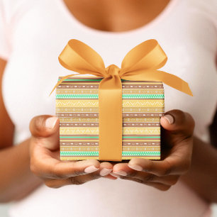 Indian Native American Pattern Vintage Seamless Wrapping Paper