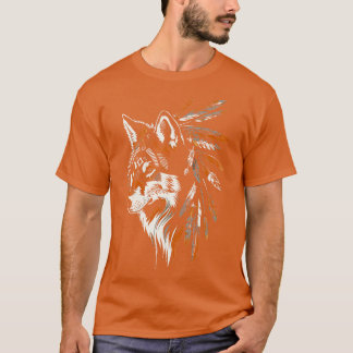 Indian Native American Tribe Wolf T-Shirt