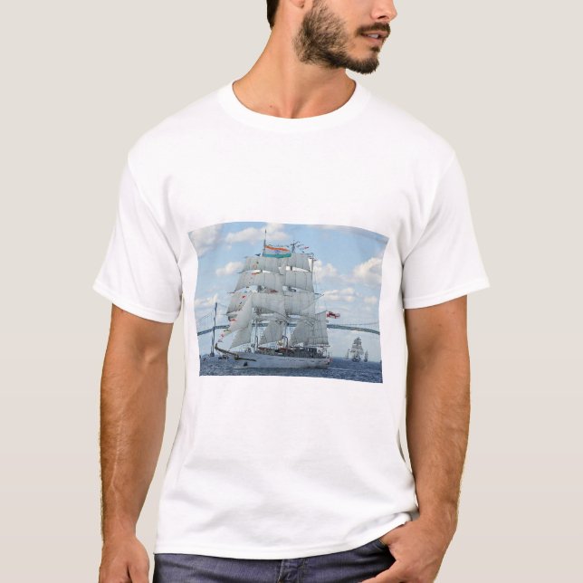 Indian Navy sail training ship Tarangini  T-Shirt (Front)