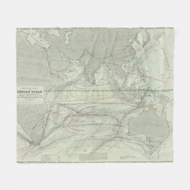 Indian Ocean 2 Fleece Blanket (Front (Horizontal))