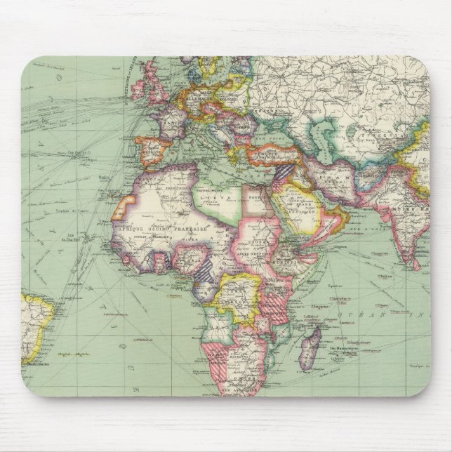 Indian Ocean, Atlantic Ocean Mouse Pad (Front)