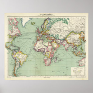 Indian Ocean, Atlantic Ocean Poster
