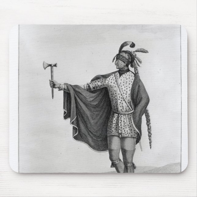 Indian of the Nation of Kaskaskia Mouse Pad (Front)