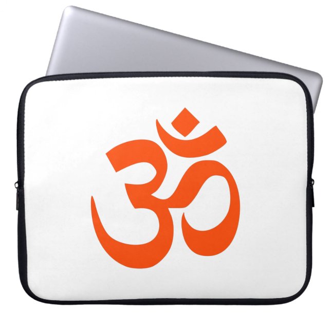 Indian Om Symbol Laptop Sleeve (Front)