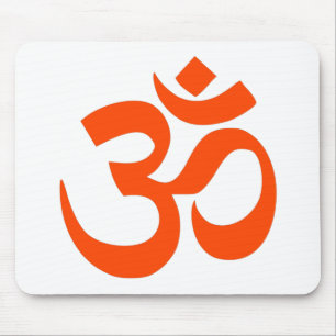 Indian Om Symbol Mouse Pad