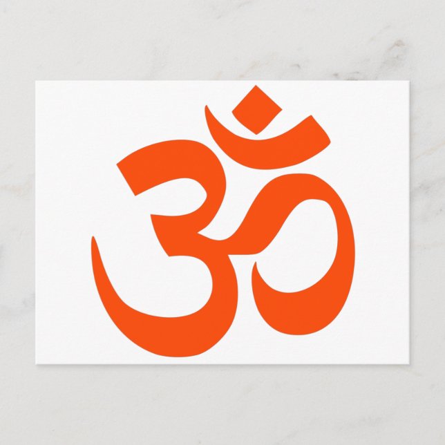 Indian Om Symbol Postcard (Front)