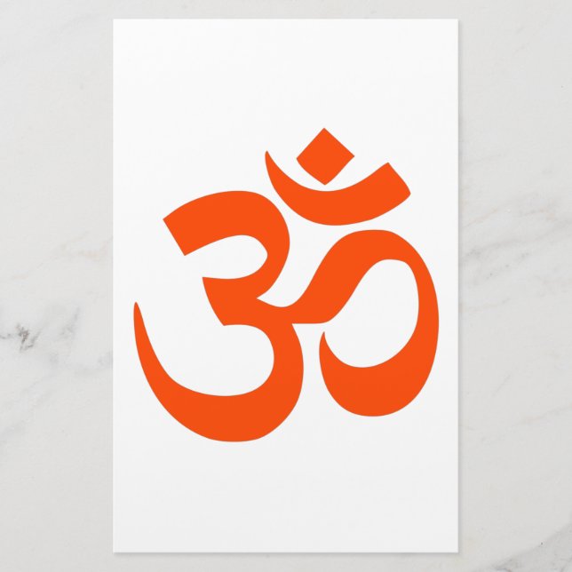 Indian Om Symbol Stationery (Front)