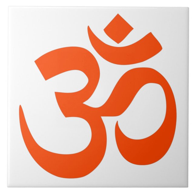 Indian Om Symbol Tile (Front)