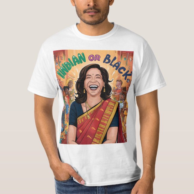 Indian or Black | Kamala Harris T-Shirt (Front)