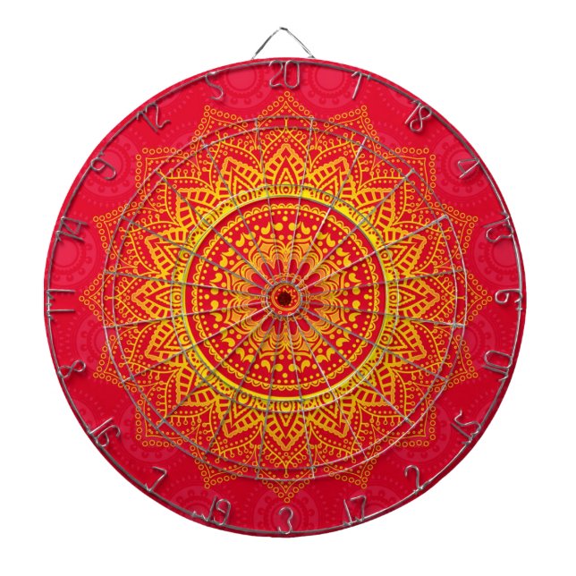 Indian ornament dartboard (Front)