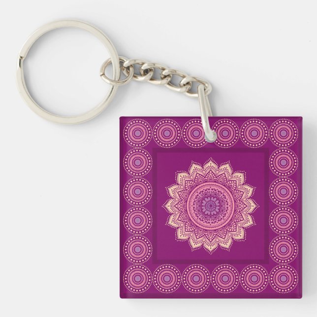 Indian ornament key ring (Front)