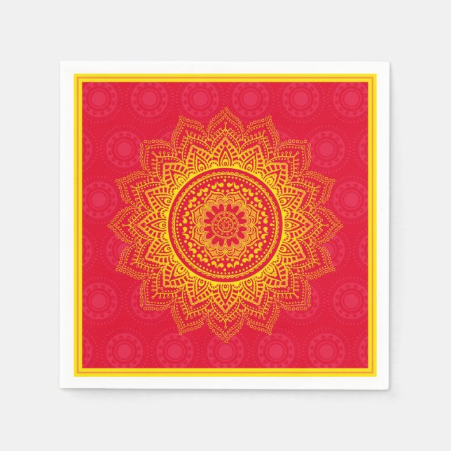 Indian ornament napkin (Front)