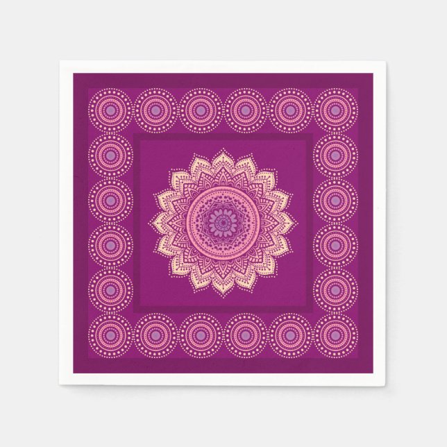 Indian ornament napkin (Front)