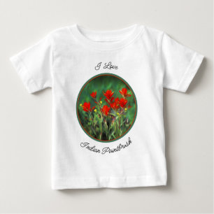 Indian Paintbrush Painting - Original Flower Art Baby T-Shirt
