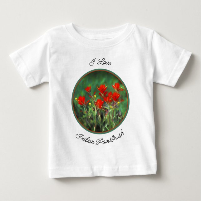 Indian Paintbrush Painting - Original Flower Art Baby T-Shirt (Front)