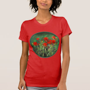 Indian Paintbrush Painting - Original Flower Art T-Shirt