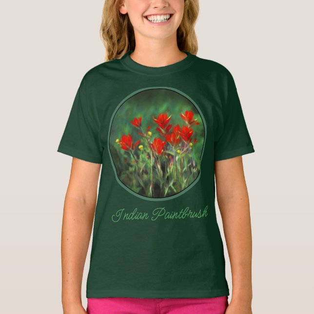Indian Paintbrush Painting - Original Flower Art T T-Shirt (Front)