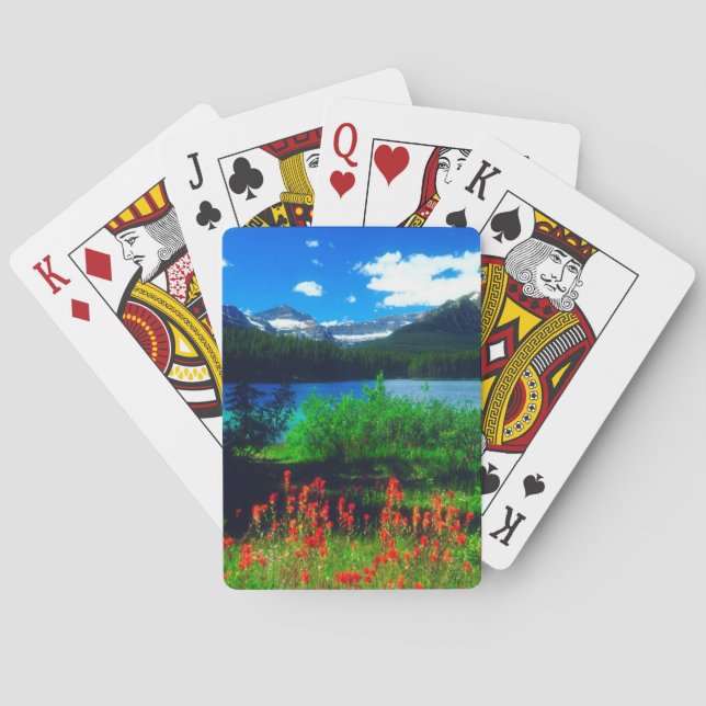 Indian Paintbrush Wildflowers Playing Cards (Back)
