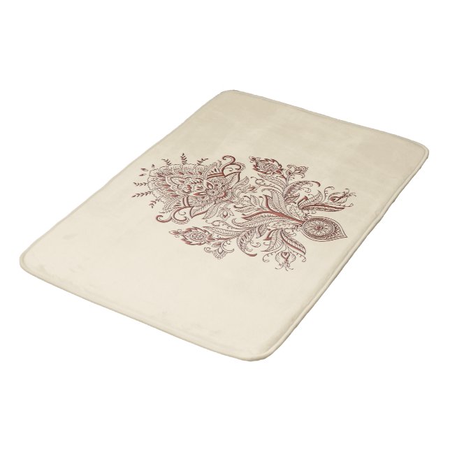 Indian Paisley - Bath Mat (Angled)