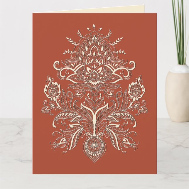 Indian Paisley - Greeting Card (Front)