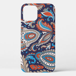 Indian Paisley Medallion Ethnic Pattern. iPhone 12 Case