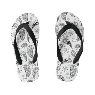 Indian Paisley Pattern Mankolam Kid's Jandals