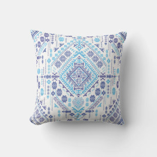 Indian paisley rug, ethnic mandala pattern. cushion