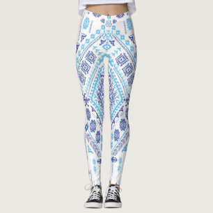 Indian paisley rug, ethnic mandala pattern. leggings