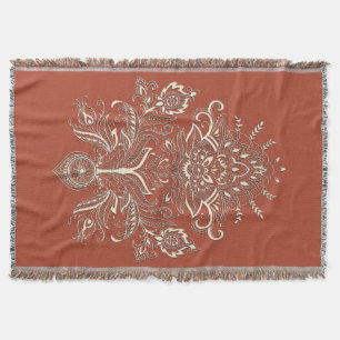 Indian Paisley - Throw Blanket