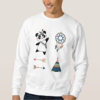 Indian Panda Bear Sticker Set Teepee