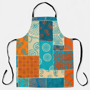 Indian patchwork, seamless vintage background. apron