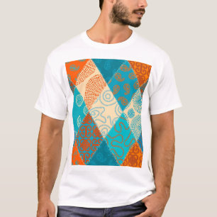 Indian patchwork seamless vintage design. T-Shirt