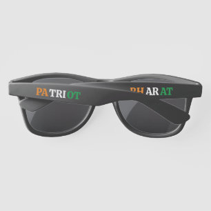 Indian Patriotic Bharat Black Wayfarer Sunglasses
