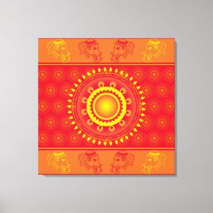 Indian pattern canvas print