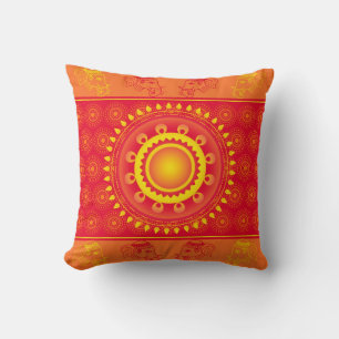Indian pattern cushion